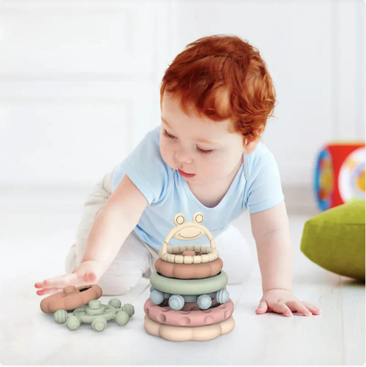 Silicone Stacking Toy - Frog