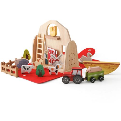 Wooden Stacking Barn Animals