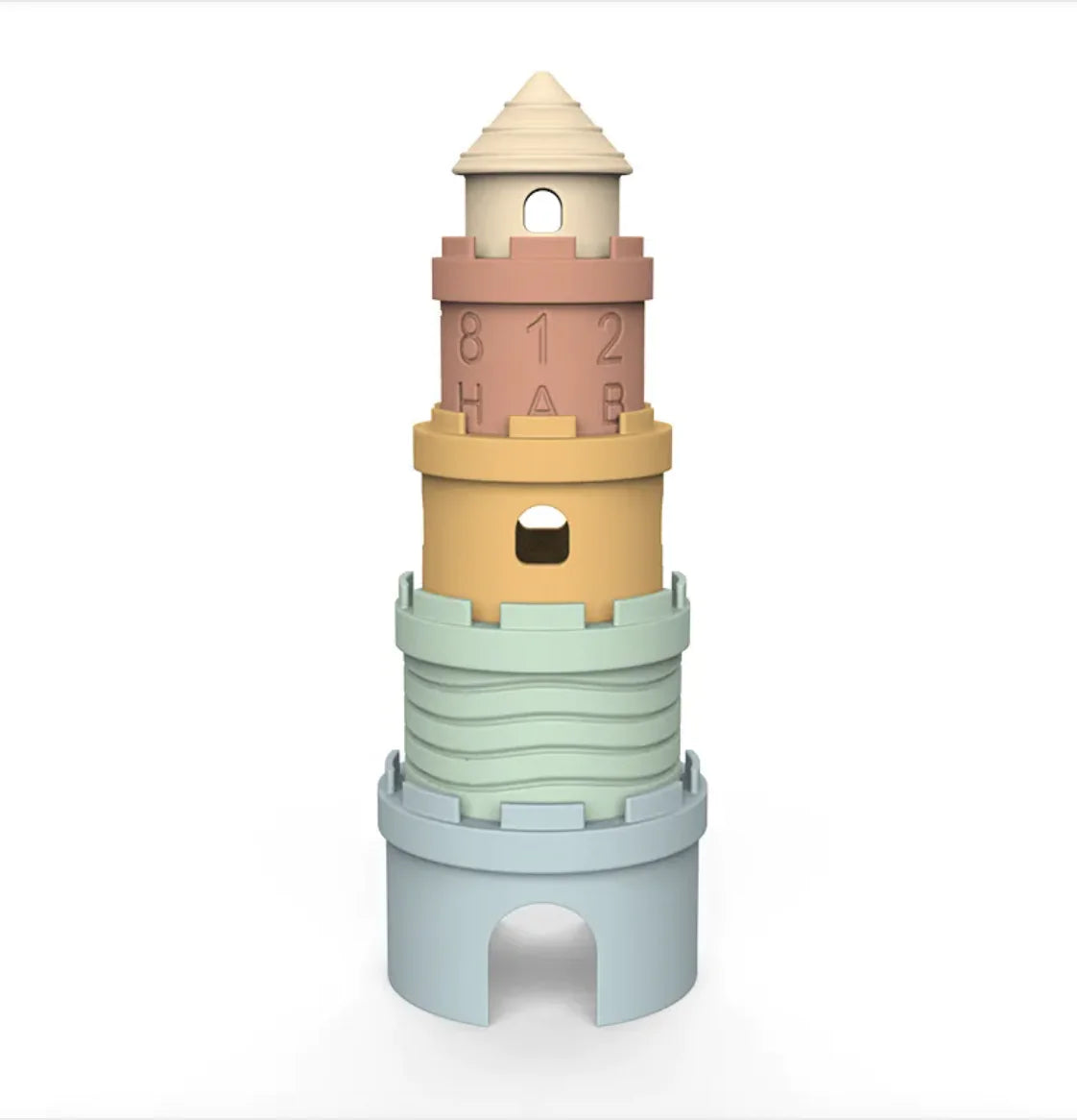Silicone Stacking Blocks - Castle