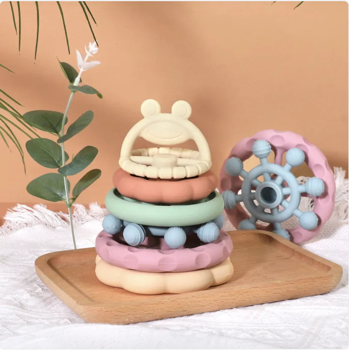 Silicone Stacking Toy - Frog